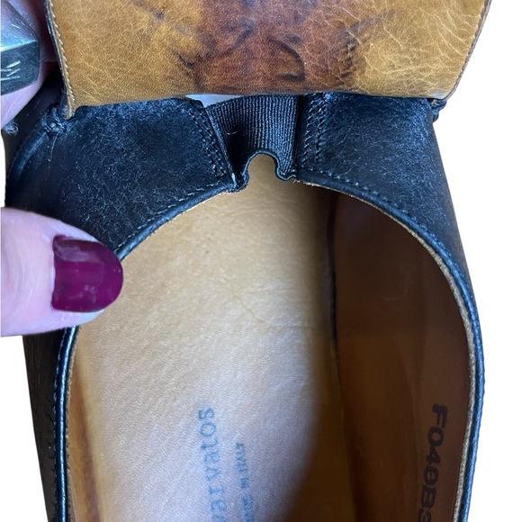 John Varvatos Black Leather Slip-On Shoes – Made in Italy – Crepe Sole - Size 10 - Picture 7 of 13